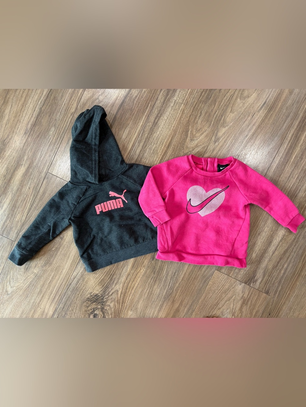 Girls Puma and Nike Sweatshirt Bundle